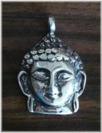 Boeddha hangertje van zilver, prachtig gedetailleerd, Ophalen of Verzenden, Nieuw, Zilver, Zilver