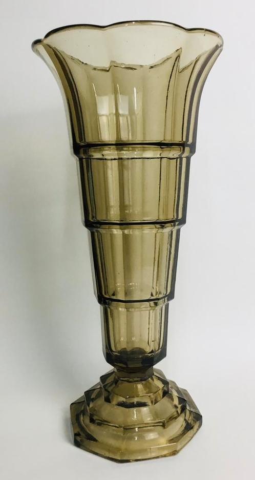 Verreries Scailmont Antieke Art Deco glazen vaas, Antiek en Kunst, Antiek | Vazen, Ophalen of Verzenden