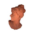 Buste de Femme en Plâtre et Terre Cuite, Enlèvement