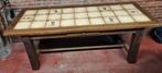 Boerentafel, eettafel hout en tegels, Antiek en Kunst, Ophalen