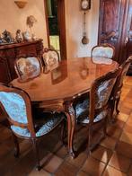 Table en merisier et 6 chaises., Maison & Meubles, Comme neuf, Enlèvement, Louis XV, 4 à 6 chaises