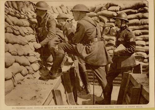 SEPIA-FOTO'S  VAN  EERSTE WERELDOORLOG   1914-1918, Verzamelen, Foto's en Prenten, Foto, Ophalen