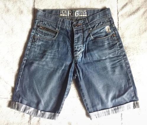 Blauwe jeansshort van Jack & Jones, Kleding | Heren, Spijkerbroeken en Jeans, Gedragen, Blauw, Verzenden