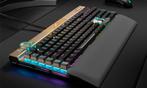 Clavier Mécanique Gamer - Corsair K100 RGB OPX Midnight Gold, Comme neuf, Filaire, Corsair, Qwerty