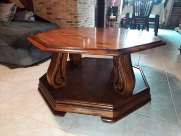 massief eiken salontafel beschikbaar voor biedingen