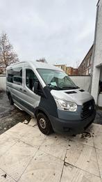 FORD TRANSIT 2015 DUBBEL CABINE, Auto's, Zwart, 6 zetels, Particulier, Ford