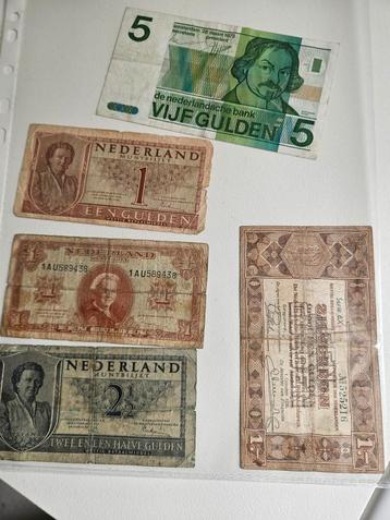 Lot bankbiljetten Nederland (5), Postzegels en Munten, Bankbiljetten | Nederland, Ophalen of Verzenden