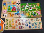 Set van 9 houten puzzels, Comme neuf, Enlèvement