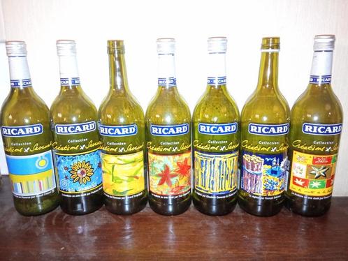 Ricard - verzamelflessen (opgedrukt), Verzamelen, Merken en Reclamevoorwerpen, Gebruikt, Ophalen of Verzenden