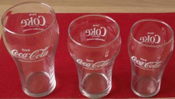 3 verres à contour allemands Coca Cola 0,2 et 0,3 différents, Enlèvement ou Envoi, Neuf