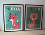 Poster The Fox en Tiger, Verzamelen, Ophalen, Zo goed als nieuw