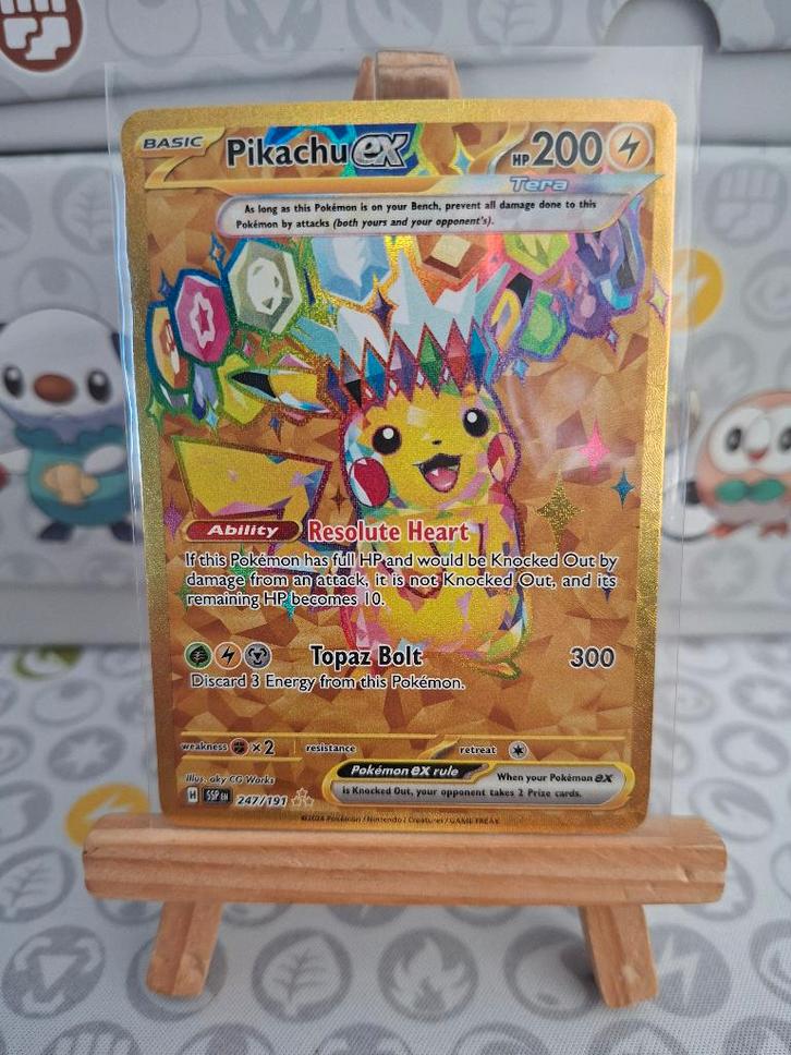 Pikachu Ex 247, Hobby en Vrije tijd, Verzamelkaartspellen | Pokémon, Nieuw, Losse kaart, Foil, Ophalen of Verzenden