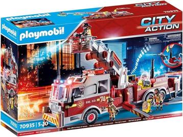 Camion de pompier Playmobil LIVRAISON RAPIDE ET GRATUITE, Envoi, Neuf, Ensemble complet