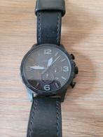 Fossil zwart herenhorloge, Handtassen en Accessoires, Horloges | Heren, Ophalen of Verzenden
