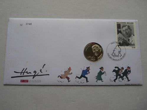 Hergé - Médaille commémorative centenaire naissance - 2007, Livres, BD, Comme neuf, Enlèvement ou Envoi