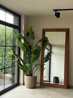 Grote houten spiegel 215 x 100 cm, Antiek en Kunst, Antiek | Spiegels, Ophalen, 100 tot 150 cm, 200 cm of meer