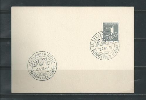 Bundespost 1957 - 1é Dag Afstempeling - Lot Nr. 208, Postzegels en Munten, Postzegels | Europa | Duitsland, Gestempeld, Verzenden
