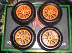 Kyosho ST-R inferno Ten-Spoke Wheels banden set (4), Hobby en Vrije tijd, Modelbouw | Radiografisch | Auto's, Schaal 1:8, Zo goed als nieuw