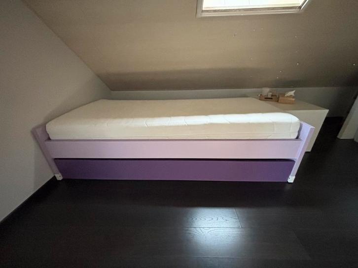 Eenpersoonsbed met bedlade van Nardi, Huis en Inrichting, Slaapkamer | Bedden, Zo goed als nieuw, Ophalen