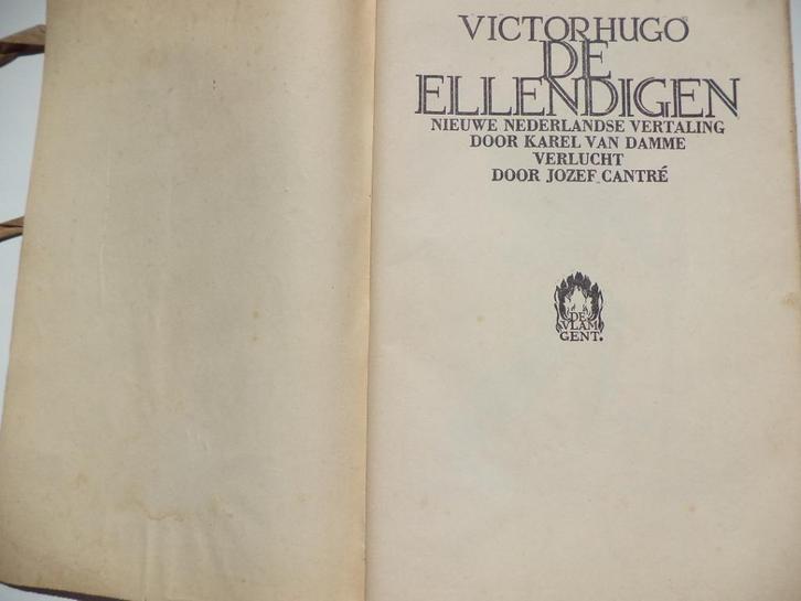 1949 Jozef Cantré 28 illustraties Les misérables Victor Hugo, Antiek en Kunst, Kunst | Etsen en Gravures, Ophalen of Verzenden