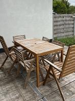 IKEA tuin meubelen met 6 stoelen, Tuin en Terras, Tuinsets en Loungesets, Ophalen, Gebruikt, 6 zitplaatsen, Tuinset