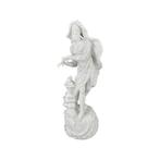 Volkstedt : Figurine en Porcelaine Blanche Allégorie Hiver