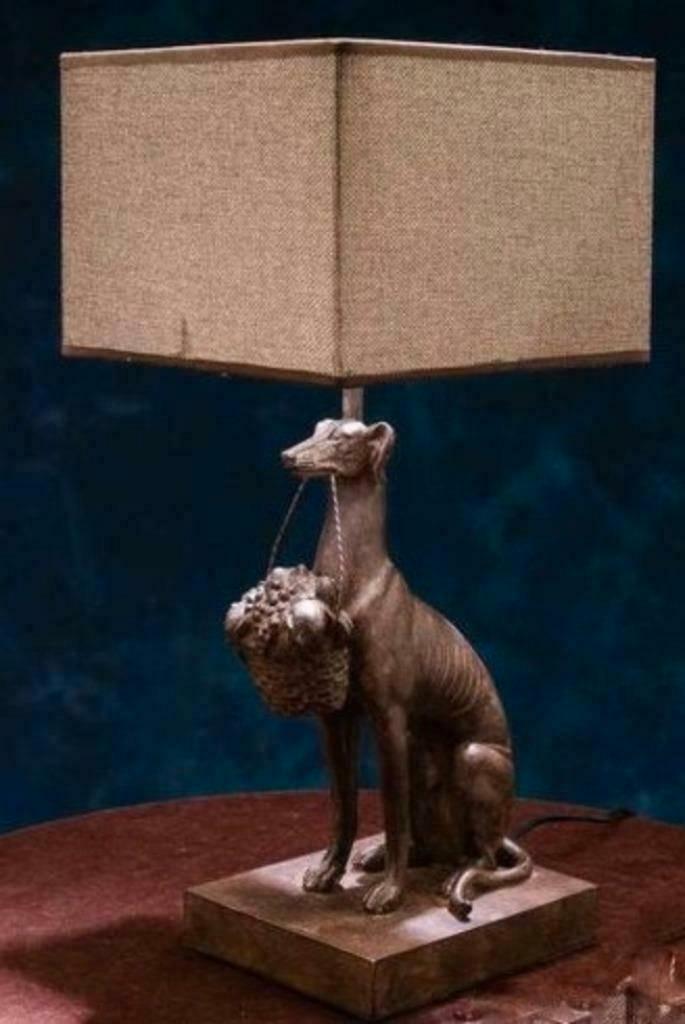 lamp windhond whippet galgo greyhound, Huis en Inrichting, Lampen | Tafellampen, Ophalen of Verzenden