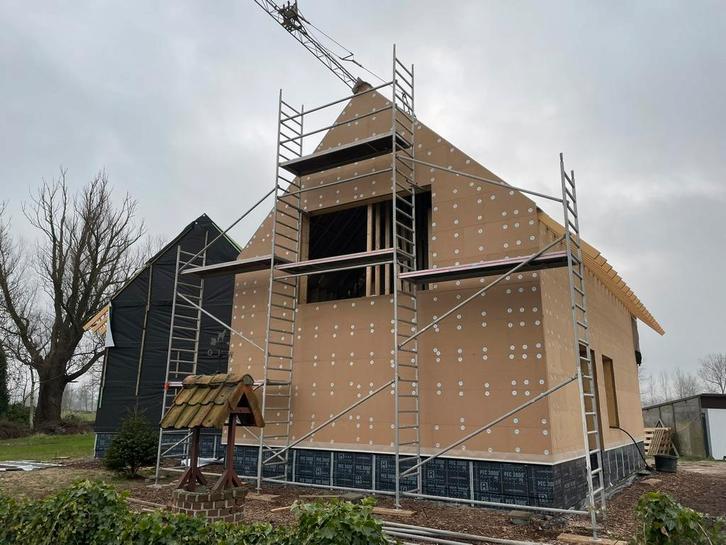 Steiger / stelling te huur, Doe-het-zelf en Bouw, Steigers, Gebruikt, Ophalen of Verzenden