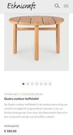 Ethnicraft bijzet tafel, Huis en Inrichting, Tafels | Bijzettafels, Ophalen, Nieuw, Rond, Hout