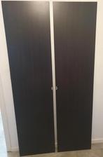 2 Portes IKEA marron noir 2m hauteur sur 50 cm largeur, Maison & Meubles, Armoires | Penderies & Garde-robes, Avec porte(s), Comme neuf