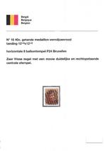 OCB 16 P24 Bruxelles 8 bars, Enlèvement ou Envoi, Chefs d'Etat, Affranchi, Timbre-poste