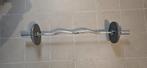 Barre de musculation torsadée + poids, Ophalen, Gebruikt, Metaal, Armen