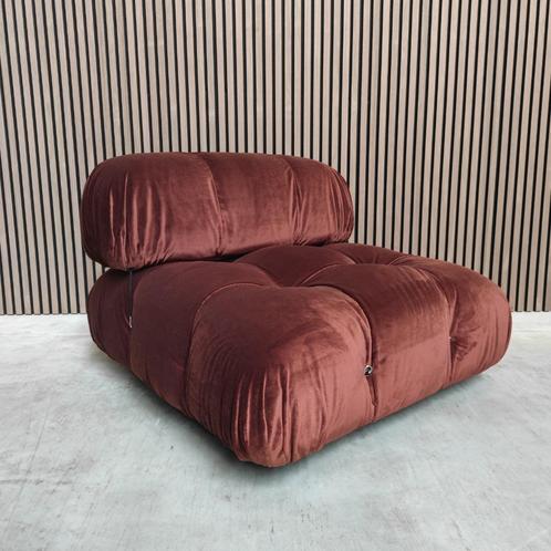 B&B Italia Camaleonda in Bordeaux Rood, Huis en Inrichting, Fauteuils, Gebruikt, Stof, 75 tot 100 cm, 75 tot 100 cm, Ophalen of Verzenden
