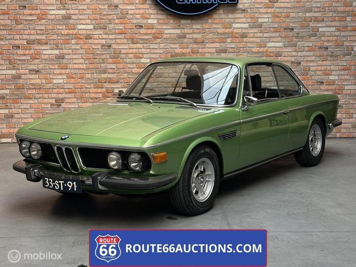BMW 3.0 CSi | 1972 | Route 66 Auctions, Auto's, Oldtimers, Bedrijf, Te koop, BMW, Benzine, Overige carrosserie, Handgeschakeld
