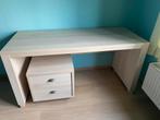 Zeer degelijke bureau en ladenblok, Huis en Inrichting, Ophalen, Met wielen, Zo goed als nieuw, Bureau