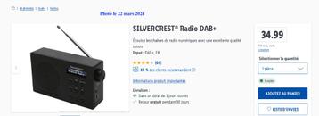 Radio DAB+ SILVERCREST