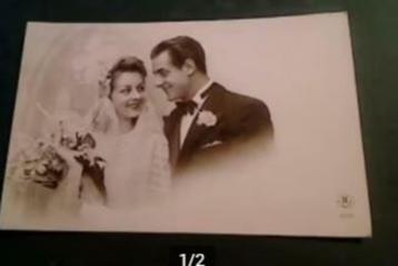 Ancienne carte de félicitations pour mariage novembre1946 