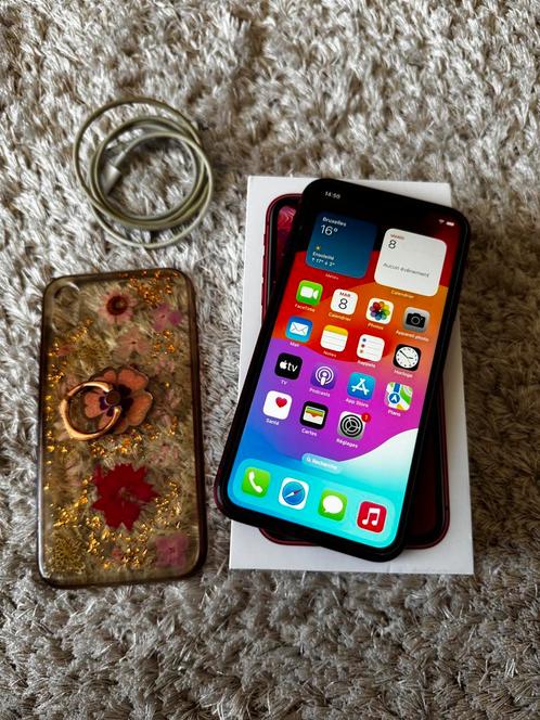 iPhone XR Red - 64Go, Telecommunicatie, Mobiele telefoons | Apple iPhone, Zo goed als nieuw, 64 GB, Zonder abonnement, Zonder simlock