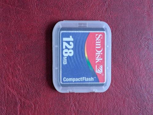 Sandisk 128 mb compact flash, TV, Hi-fi & Vidéo, Photo | Cartes mémoire, Enlèvement ou Envoi