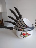 Vintage geëmailleerde braadpannen uit de jaren 50, Ophalen of Verzenden