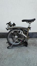 Brompton M6R Raw Lacquer, Fietsen en Brommers, Fietsen | Vouwfietsen, Ophalen, Brompton, Versnellingen, Zo goed als nieuw
