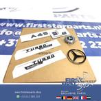 W177 V177 A45S AMG LOGO SET A 45 S ZWART EMBLEMEN SET Merced, Gebruikt, -, Ophalen of Verzenden, -