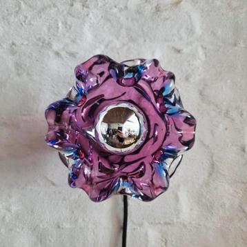 Vintage Murano glazen wandlamp. beschikbaar voor biedingen