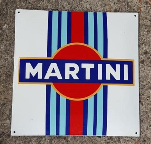 Martini emaillen reclame bord en veel andere retro borden, Collections, Marques & Objets publicitaires, Comme neuf, Panneau publicitaire