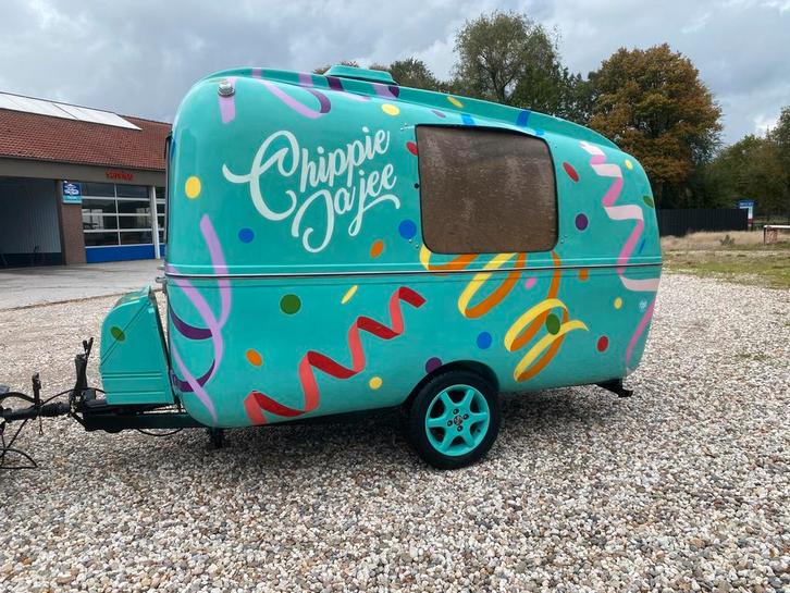 Biod foodtruck caravan MTM->750kg! Keuringsvrij🏖🍔🌭🍦, Caravans en Kamperen, Caravans, Particulier, tot 500 kg, Overige, Biod