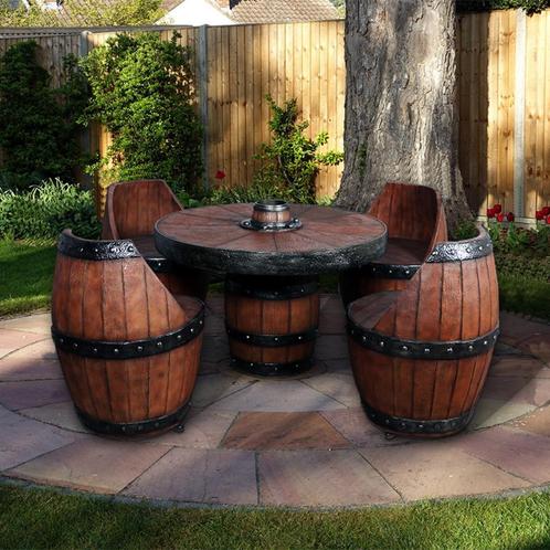 Barrel Chair – Piratenstoel 61 x 61 x 81 cm, Huis en Inrichting, Stoelen, Nieuw, Ophalen