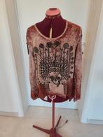 Blouse gothique métal rock avec chaînes, Strass et piques. M, Taille 38/40 (M), Enlèvement ou Envoi, Made with love, Comme neuf