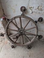 Lustre roue charrette 100cm, Enlèvement