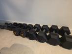 Haltersets (15 kg, 12,5 kg, 10 kg, 5kg, 3kg), Sport en Fitness, Fitnessmaterialen, Ophalen, Zo goed als nieuw, Benen, Dumbbell