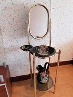 Vintage retro , decor exclusiv set lavabo met spiegel, Ophalen, Zo goed als nieuw